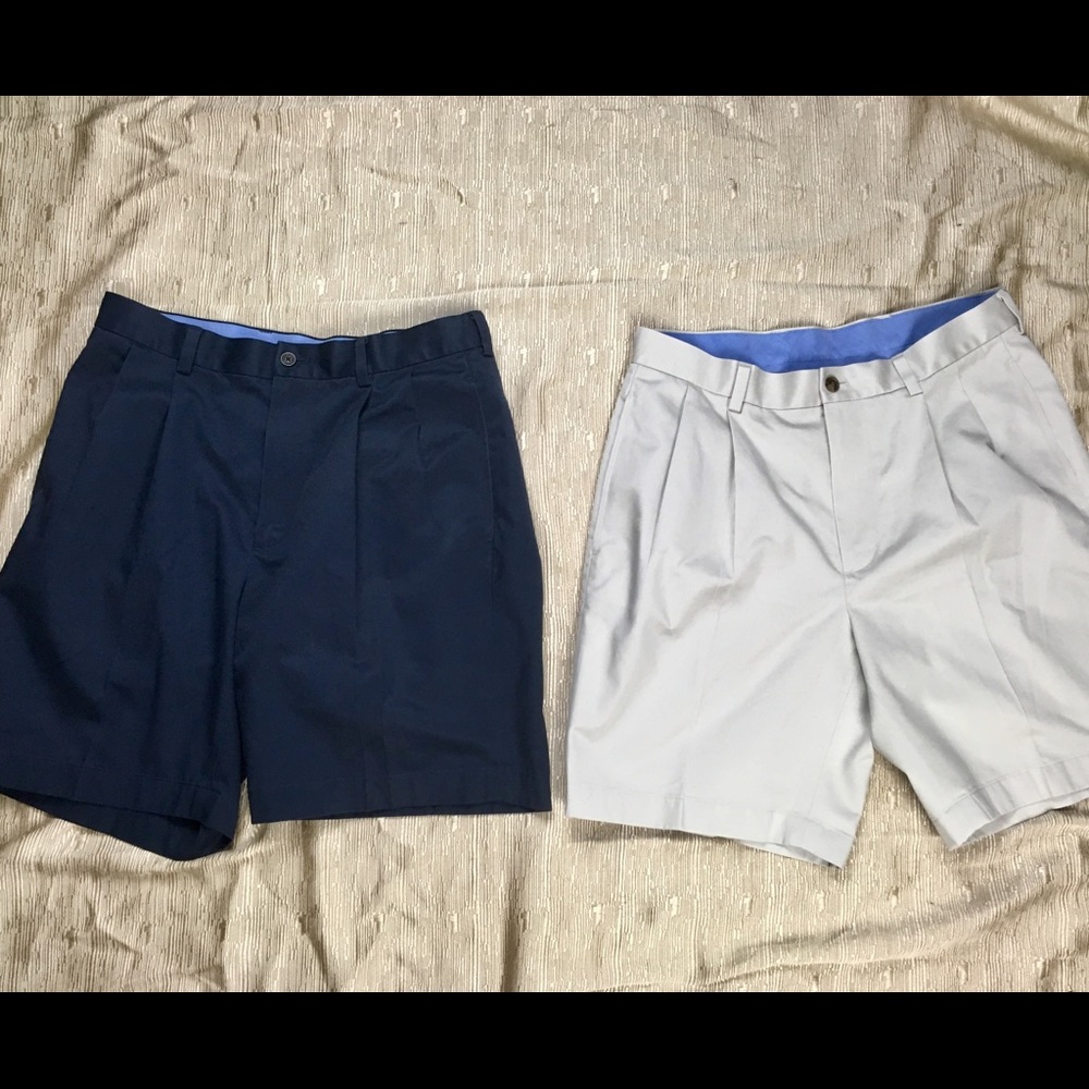 🏌️‍♂️Bundle Brooks Brothers Navy & Cream shorts.